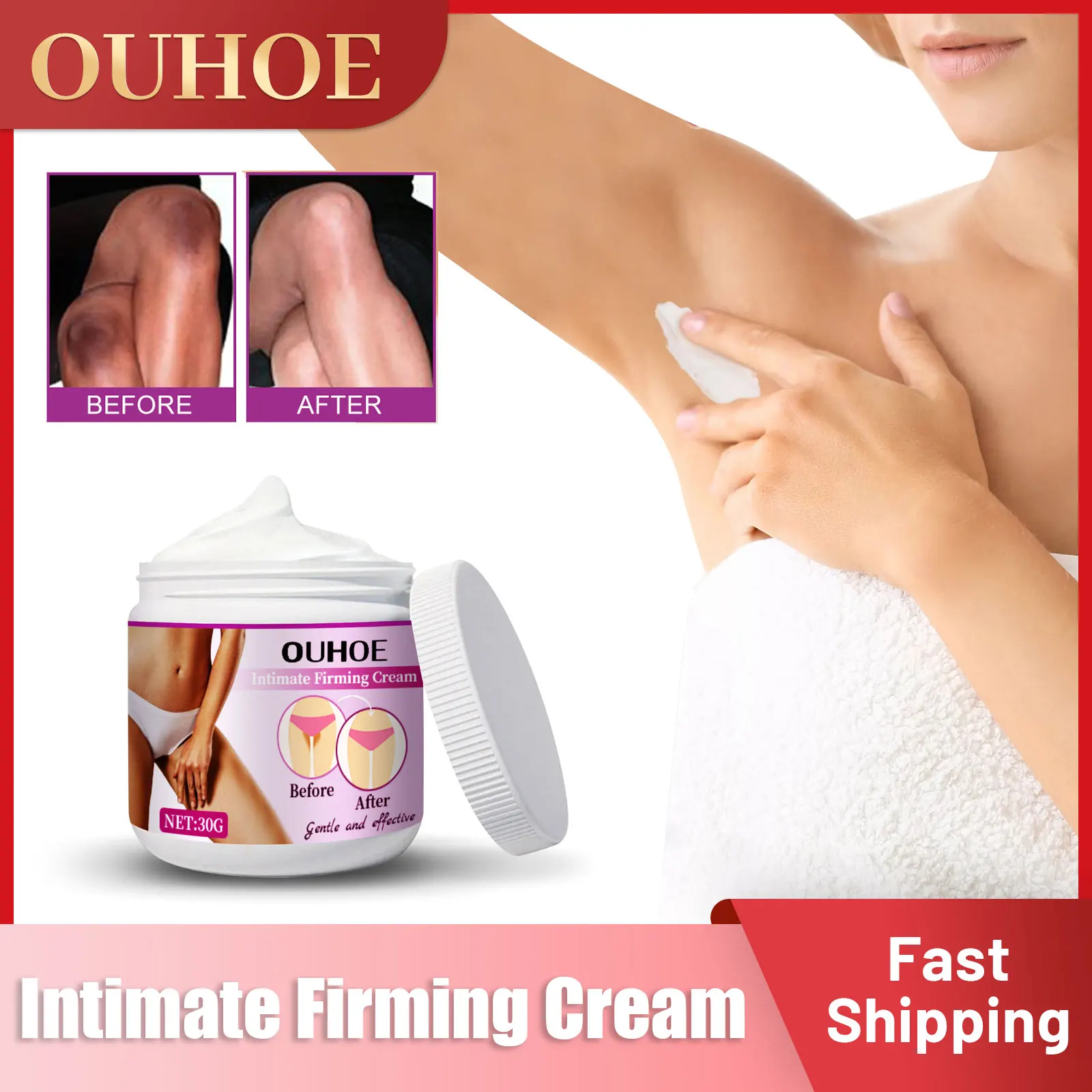 

Lightening Intimate Areas Cream Brightening Private Parts Underarm Bleaching for Armpit Dark Skin Whitening Melanin Body Cream