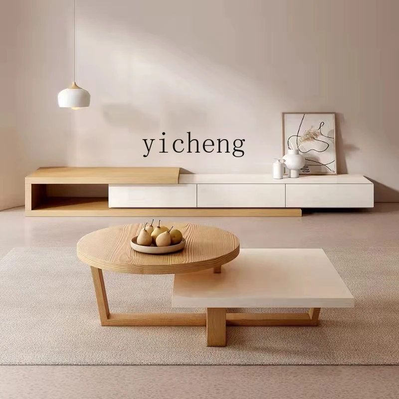 ZK Light Luxury and Simplicity Log Coffee Table TV Cabinet Retractable Combination Floor Nordic
ZK Light Luxury and Simplicity Log Coffee Table TV Cabinet Retractable Combination Floor Nordic