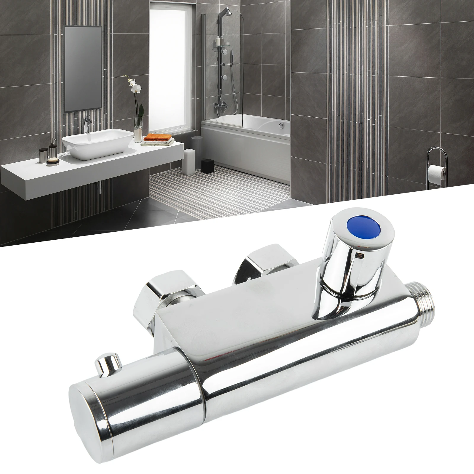 Bath Supplies Shower Mixer Valve 1/2\\\" Hot Cold Connectors Controlled Temperature For High Low Pressure System
Bath Supplies Shower Mixer Valve 1/2\\\" Hot Cold Connectors Controlled Temperature For High Low Pressure System