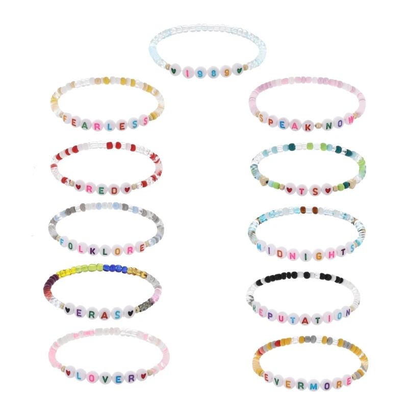Y4QE Taylors Friendship Bracelets Letter Swifties Beaded Wristband Adjustable Stretch Acrylic Beads Wristband Jewelry Gift
Y4QE Taylors Friendship Bracelets Letter Swifties Beaded Wristband Adjustable Stretch Acrylic Beads Wristband Jewelry Gift