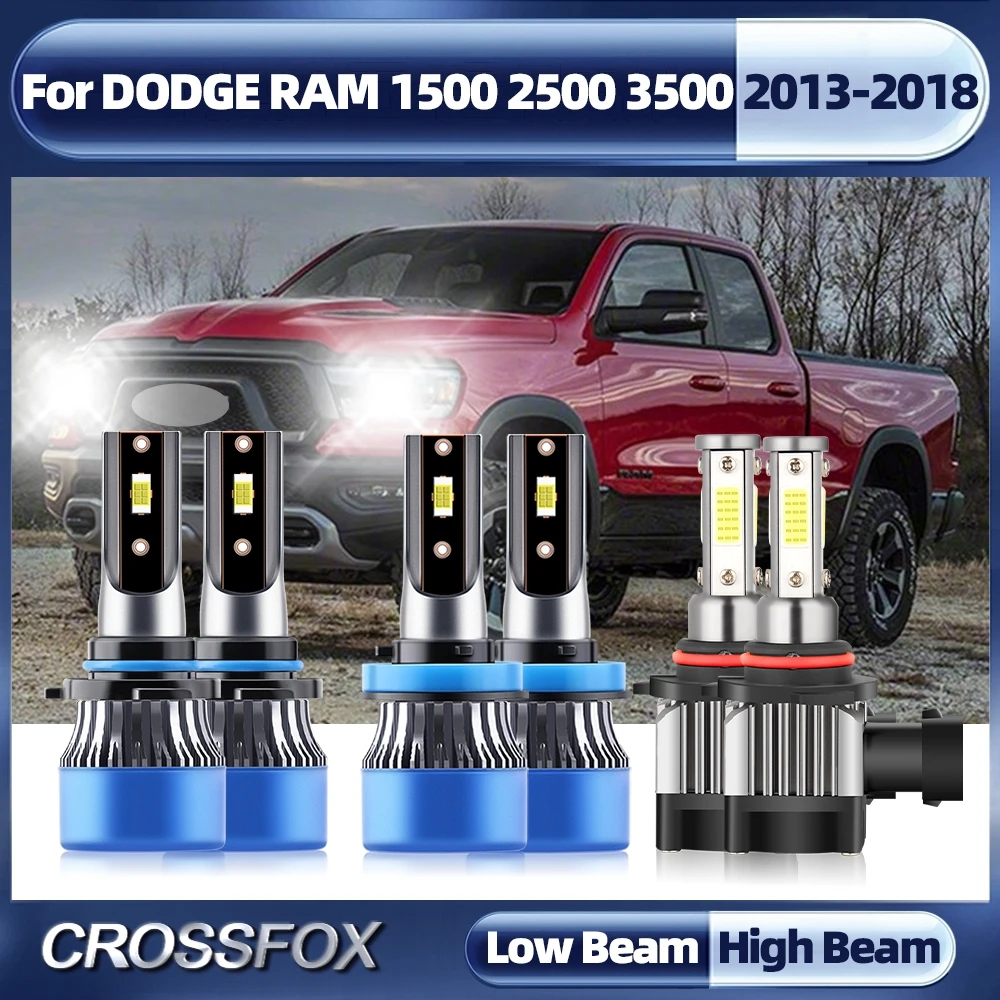 

LED Car Headlight Bulb H11 9005 HB3 3570 CSP Chip Car Light 360W 60000LM For DODGE RAM 1500 2500 3500 2013-2015 2016 2017 2018