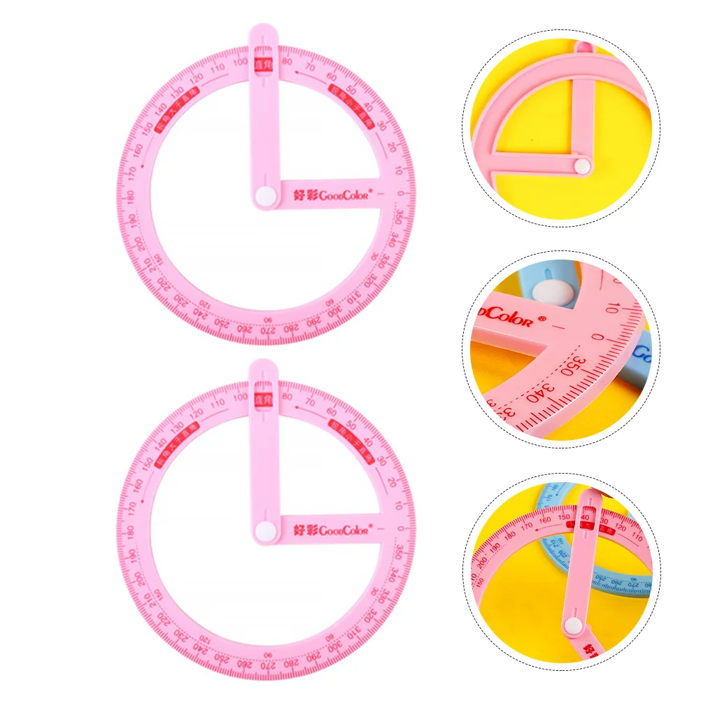 3Pcs Pupils Angle Cognitive Tool Plastic 360-degree Protractor Mathematics Supplies
3Pcs Pupils Angle Cognitive Tool Plastic 360-degree Protractor Mathematics Supplies