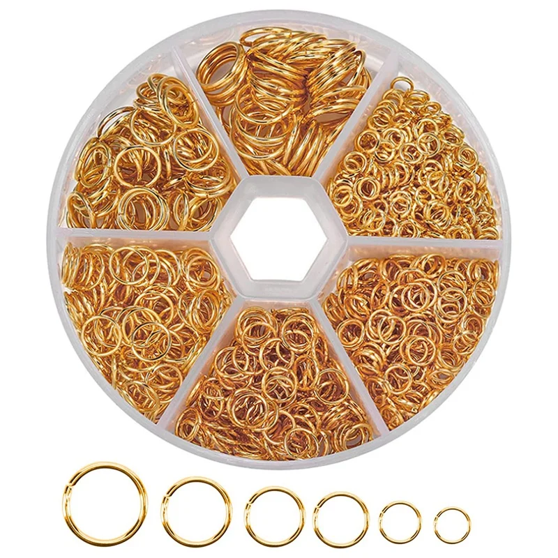 1390Pcs O Ring Connectors Metal Open Jump Rings Set Metal Jump Rings For Jewelry Making Connectors Promotion
1390Pcs O Ring Connectors Metal Open Jump Rings Set Metal Jump Rings For Jewelry Making Connectors Promotion