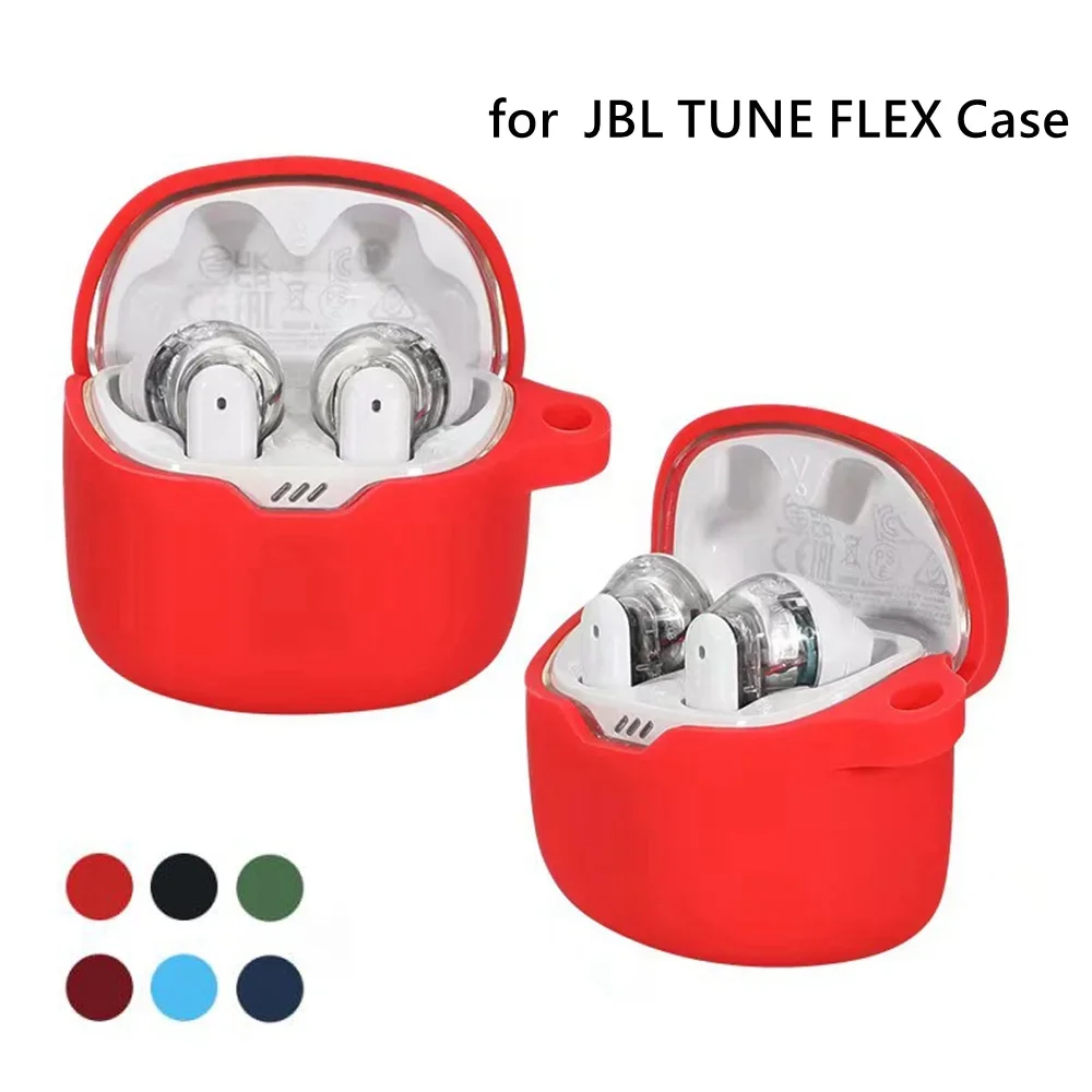 Silicone Casing For JBL TUNE FLEX Case Simple Solid color Anti-drop Protection Earphone Cover Charging Box shell with hook
Silicone Casing For JBL TUNE FLEX Case Simple Solid color Anti-drop Protection Earphone Cover Charging Box shell with hook
