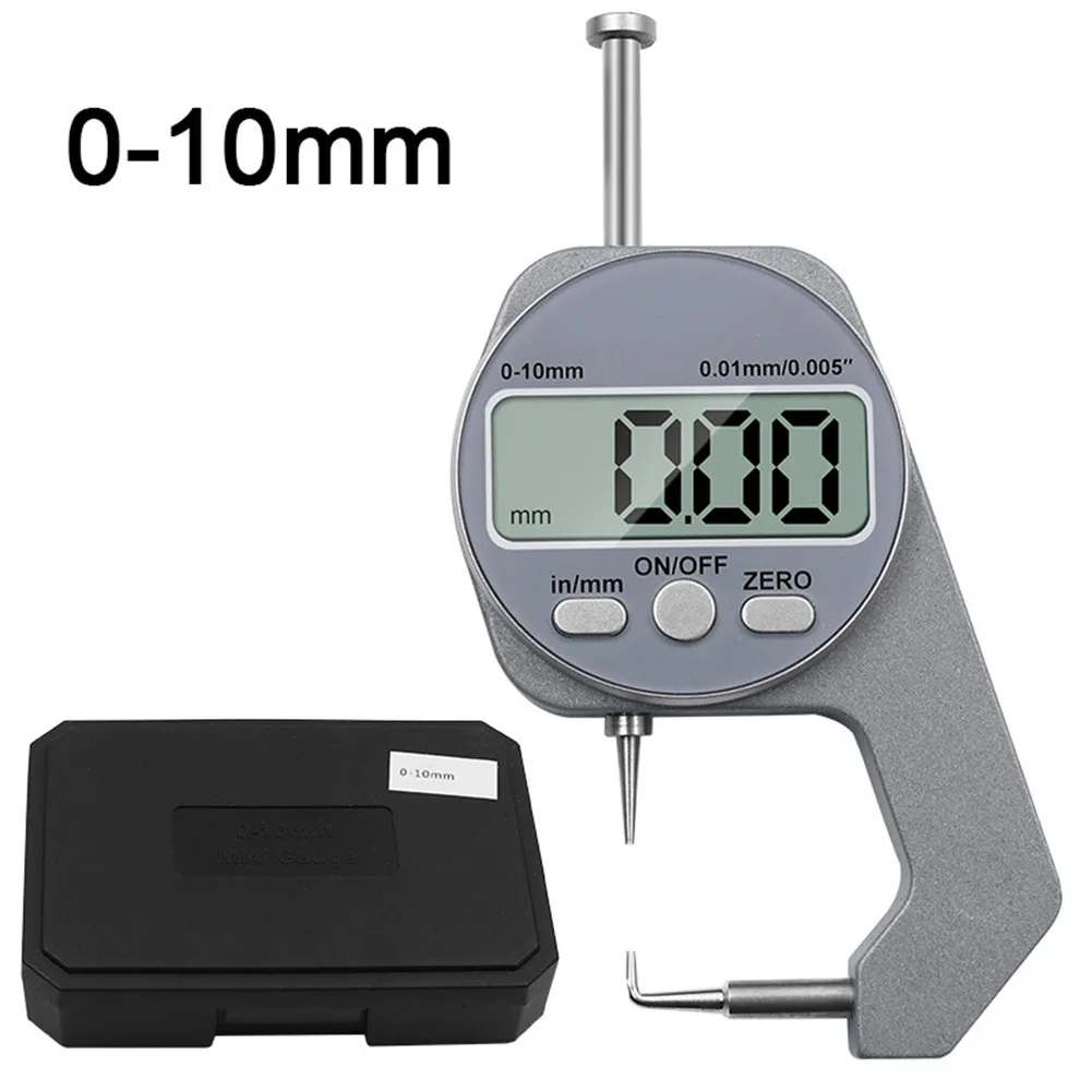0-10mm Electronic Digital Thickness Gauge Meter Unit Conversion Mechanist Tester For Cloth LCD Display Micrometer
0-10mm Electronic Digital Thickness Gauge Meter Unit Conversion Mechanist Tester For Cloth LCD Display Micrometer