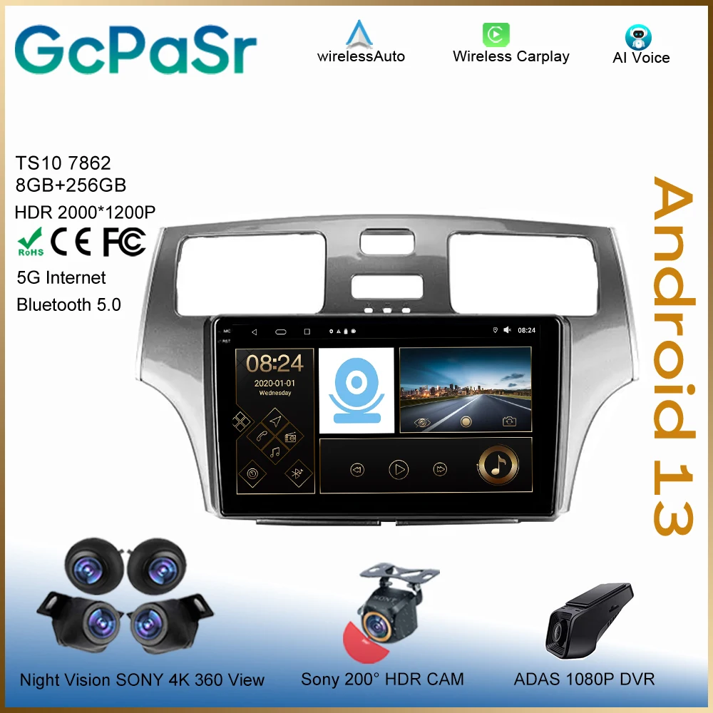 Android For Lexus ES300 ES 300 ES330 XV30 ES 330 2001 - 2006 Head Unit Multimedia Car Player Navigation Autoradio Screen Stereo
Android For Lexus ES300 ES 300 ES330 XV30 ES 330 2001 - 2006 Head Unit Multimedia Car Player Navigation Autoradio Screen Stereo