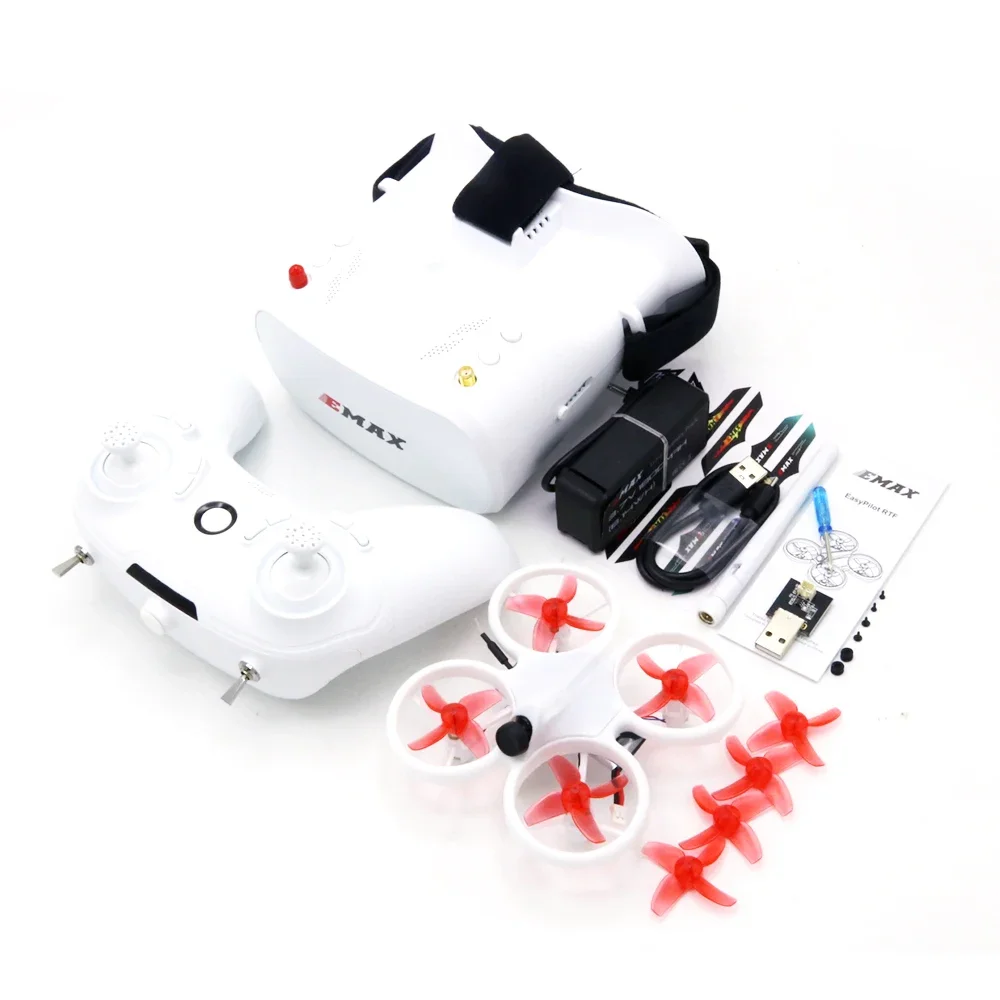 

Original EMAX EZ Pilot 82MM Mini 5.8G Indoor FPV Racing Drone With Camera Goggle Glasses For RC Drone 2~3S RTF Version Beginner