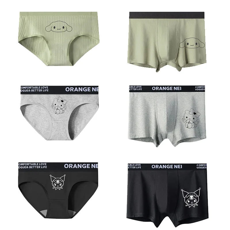 Comfortable Plus Size Couple Underwear Kuromi Melody Hellokittys Women's Low Waist Sexy Breathable Underwear Men's Boxer Briefs
Comfortable Plus Size Couple Underwear Kuromi Melody Hellokittys Women's Low Waist Sexy Breathable Underwear Men's Boxer Briefs