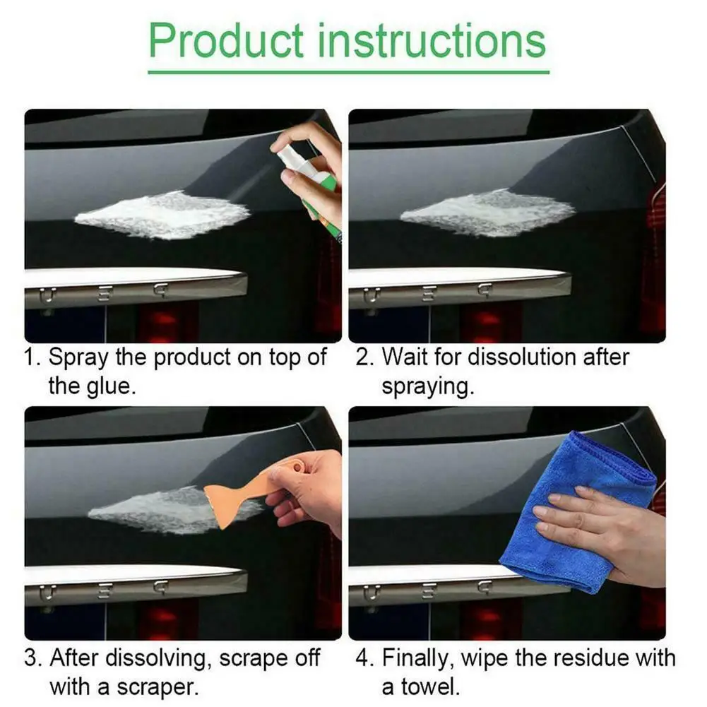 Sticker Remover Sticky Residue Glue Removal Car Glass Label Cleaner Spray Quickly Remove Glue, Do Not Hurt The Paint
Sticker Remover Sticky Residue Glue Removal Car Glass Label Cleaner Spray Quickly Remove Glue, Do Not Hurt The Paint