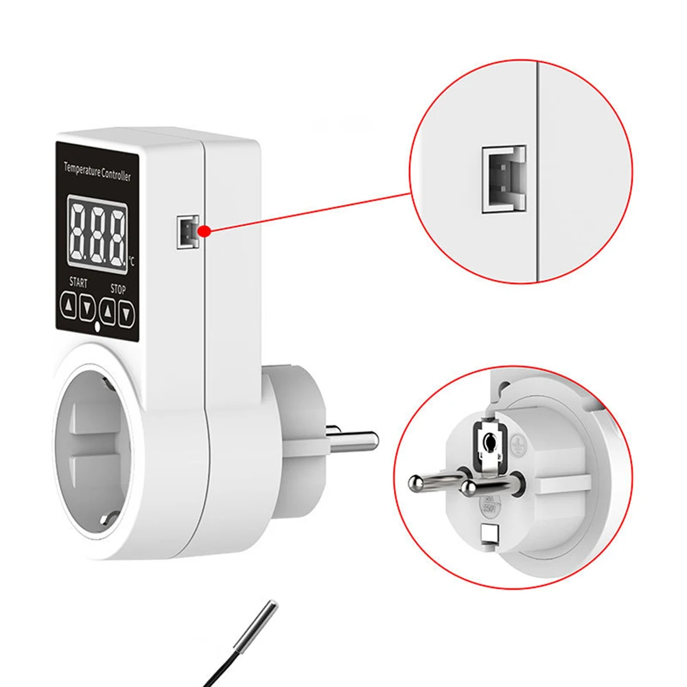 EU Digital Thermostat Sockets Thermostat Temperature Controller Switch Heating Intelligent Controller Switch Sensor Power Access
EU Digital Thermostat Sockets Thermostat Temperature Controller Switch Heating Intelligent Controller Switch Sensor Power Access