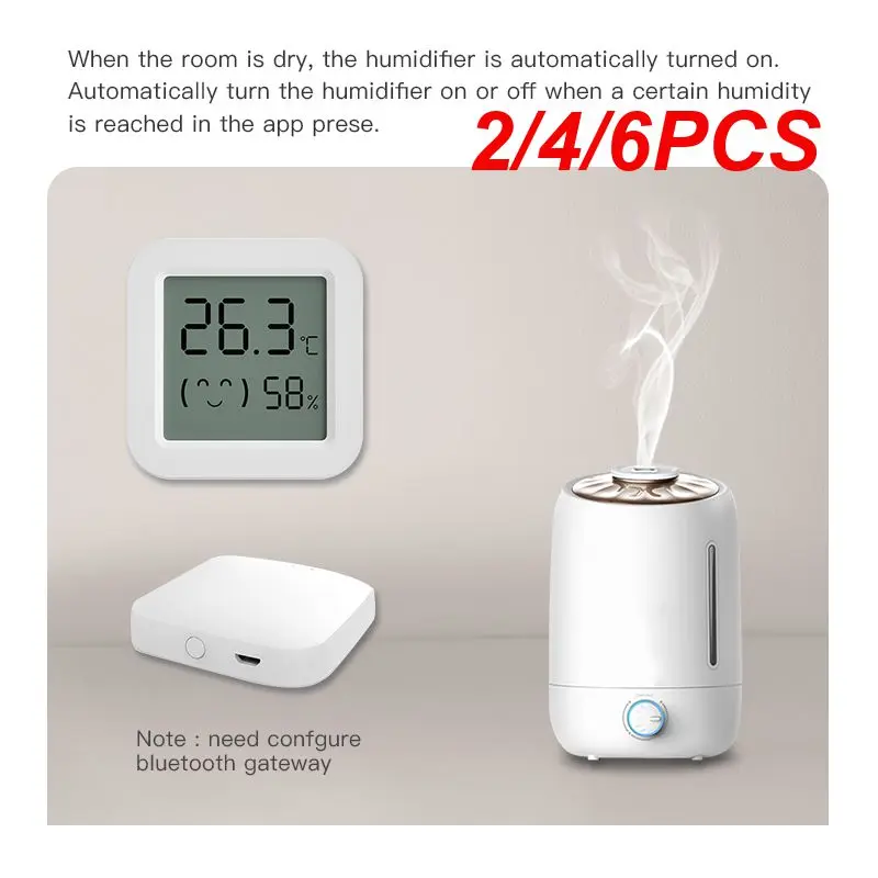 Датчик температуры и влажности Tuya, мини-термометр с цифровым ЖК-дисплеем, совместим с приложением для дистанционного управления, 2/4/6 шт.
Датчик температуры и влажности Tuya, мини-термометр с цифровым ЖК-дисплеем, совместим с приложением для дистанционного управления, 2/4/6 шт.