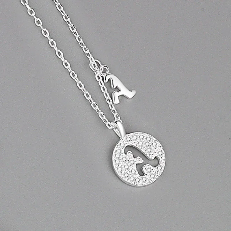 S925 Silver A-Z Alphabet Pendant Chain Necklace Punk Style Lucky Initial Name Jewelry Party Wedding Birthday Gift for Friends
S925 Silver A-Z Alphabet Pendant Chain Necklace Punk Style Lucky Initial Name Jewelry Party Wedding Birthday Gift for Friends