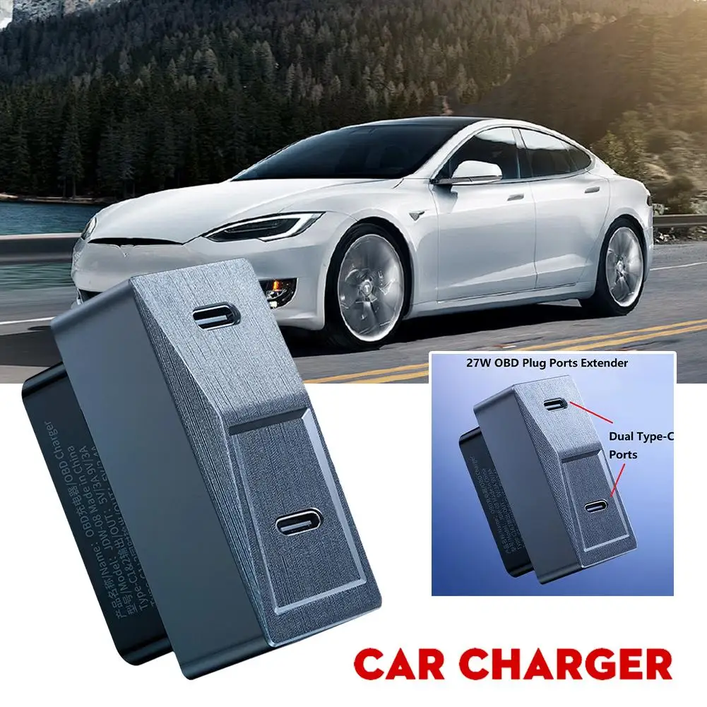 For Tesla Highland 2024 Hidden OBD Adapter New Dual 27W USB-C Charging Fast Ports Plug And Play M6X0
For Tesla Highland 2024 Hidden OBD Adapter New Dual 27W USB-C Charging Fast Ports Plug And Play M6X0