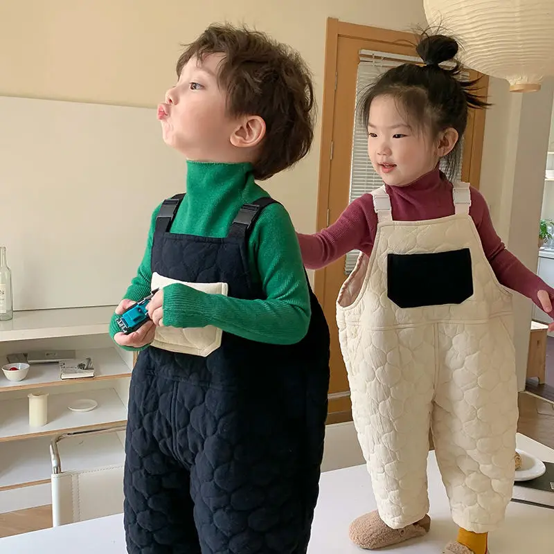 2024 Winter Kids Pants Cotton Thicken Warm Baby Overall Pants Korea Style Girls Boys Pants Toddler Baby Overall Pants
2024 Winter Kids Pants Cotton Thicken Warm Baby Overall Pants Korea Style Girls Boys Pants Toddler Baby Overall Pants