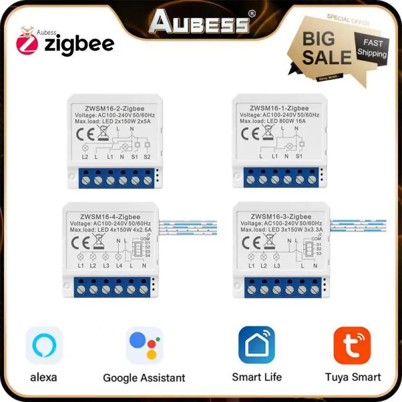 Умный выключатель с 1/2/3 клавишами, без нейтрального провода
Умный выключатель с 1/2/3 клавишами, без нейтрального провода