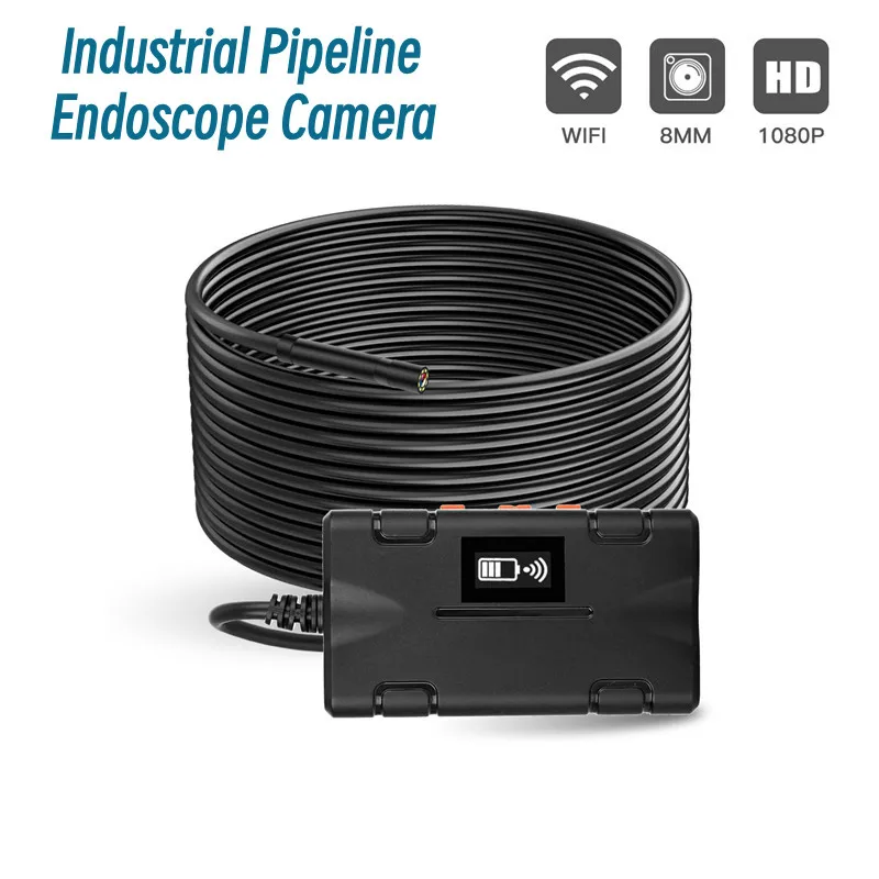 1080P WiFi Endoscope Camera 8MM Industrial Pipeline Endoscope Security Protection Appliances Automotive Maintenance Endoscope
1080P WiFi Endoscope Camera 8MM Industrial Pipeline Endoscope Security Protection Appliances Automotive Maintenance Endoscope