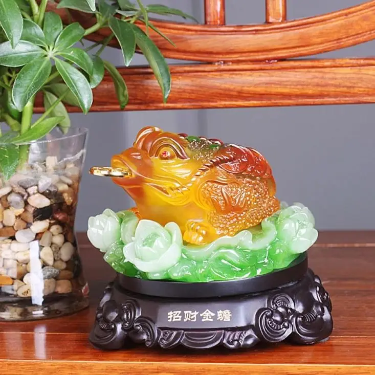 Chinese Feng shui Resin gold Toad decoration shop living room office desk room showcase gold enamel Home Decoration
Chinese Feng shui Resin gold Toad decoration shop living room office desk room showcase gold enamel Home Decoration