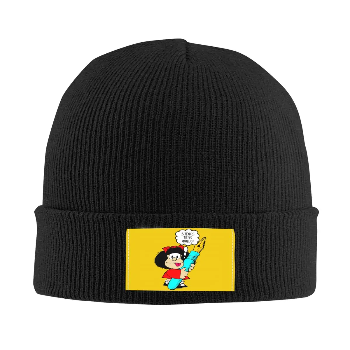 Крутые шапки Mafalda, облегающие шапки, модные зимние теплые мужские и женские вязаные шапки, взрослые шапки унисекс с мультяшными комиксами, шапки
Крутые шапки Mafalda, облегающие шапки, модные зимние теплые мужские и женские вязаные шапки, взрослые шапки унисекс с мультяшными комиксами, шапки