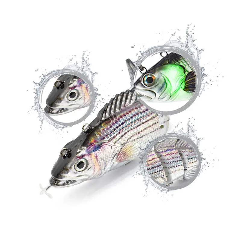 Artificial Smart Bait Lures For Fishing Swimbait Electronic Robotic USB New Rechargeable LED Light Self Swimming 13CM45G
Artificial Smart Bait Lures For Fishing Swimbait Electronic Robotic USB New Rechargeable LED Light Self Swimming 13CM45G