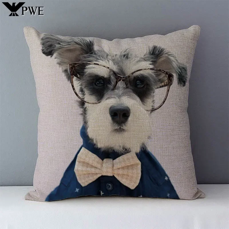 Cute Dog Schnauzer Home Decorative Cushions For Sofa 45x45cm Cozy Couch Cushion Cover Square Bed Pillow Covers Flax Linen Fabric
Cute Dog Schnauzer Home Decorative Cushions For Sofa 45x45cm Cozy Couch Cushion Cover Square Bed Pillow Covers Flax Linen Fabric