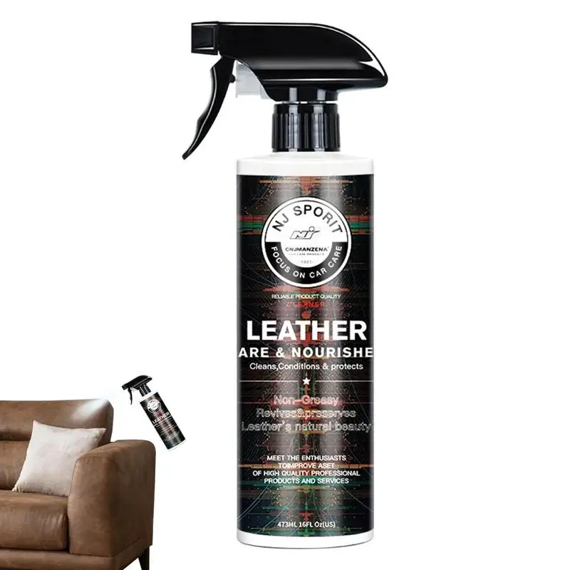 Leather Cleaner For Car Interior Super Cleaner Leather Cleaning Foam Spray 473ml Sprayable Leather Cleaner Fit For Furniture 
Leather Cleaner For Car Interior Super Cleaner Leather Cleaning Foam Spray 473ml Sprayable Leather Cleaner Fit For Furniture