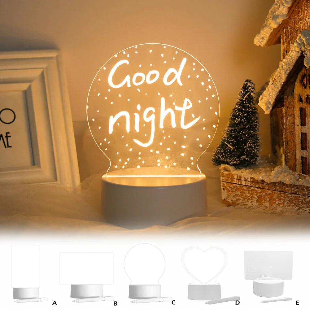 Kids Educational Drawing Toys 1 PC LED Writing Tablet Painting Note Board Children Bedroom Nightlight
Kids Educational Drawing Toys 1 PC LED Writing Tablet Painting Note Board Children Bedroom Nightlight