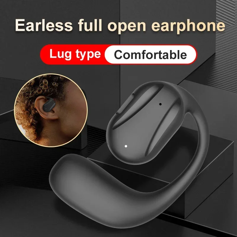 

YJ77 Bluetooth Headset Earpiece Hands-Free Earphone Noise Canceling for Driving Business Office with Microphone Wireless