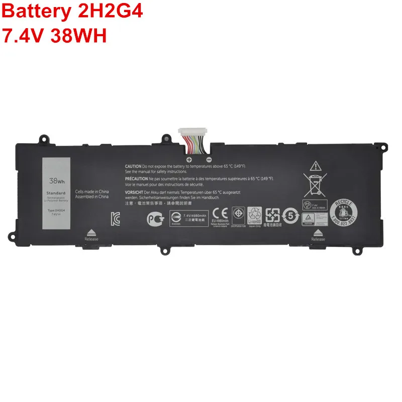 

7.4V 38Wh New 2H2G4 Laptop Battery Original Genuine For Dell Venue 11 Pro 7140 Tablet 21CP5/63/105 HFRC3 2217-2548 Rechargeable