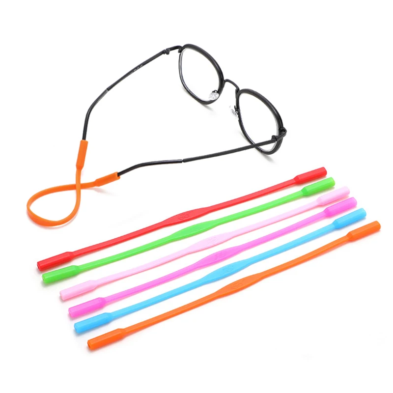 

1PC Eyeglasses Straps Elastic Silicone Sunglasses Chain Sports Anti-Slip String Glasses Ropes Band Cord Holder Candy Color