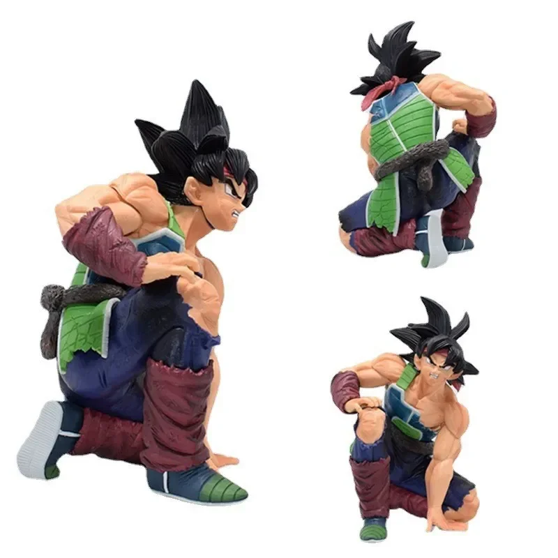 

20cm Dragon Ball Anime Figure Sun Goku Super Saiyan Dark-Haired Goku Squat Room Decorated With Christmas Gift Children's Toys