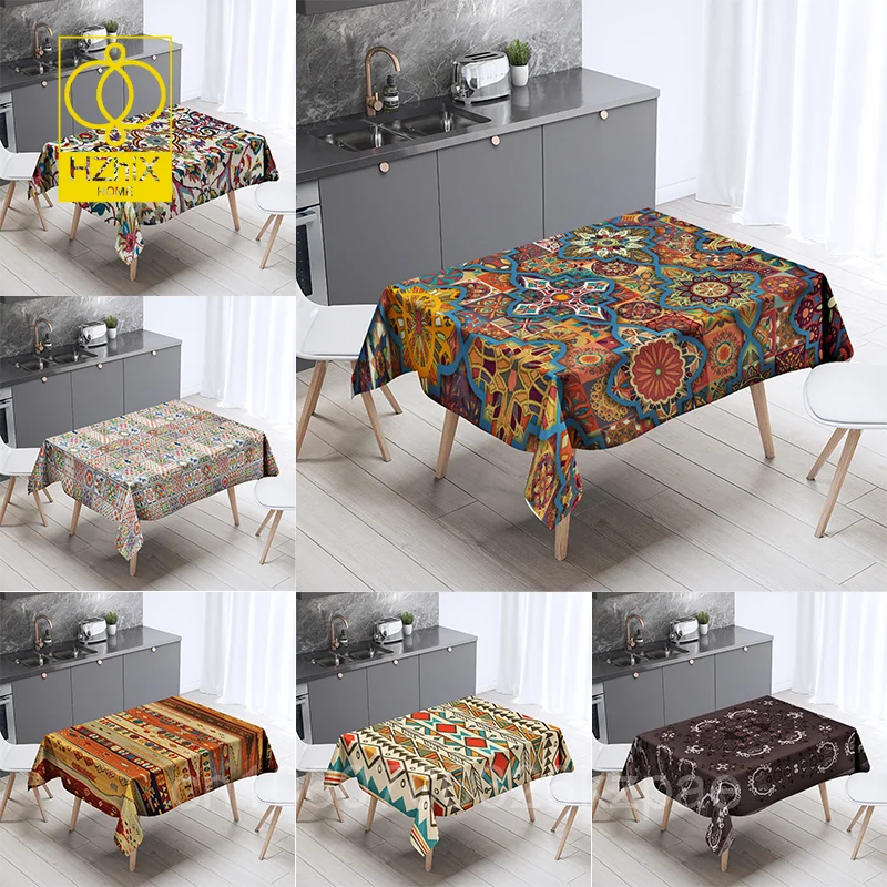 Bohemian Style Waterproof And Stain Proof Geometric Pattern Tablecloth Rectangular Dining Waterproof Tablecloth Kitchen Manteles
Bohemian Style Waterproof And Stain Proof Geometric Pattern Tablecloth Rectangular Dining Waterproof Tablecloth Kitchen Manteles