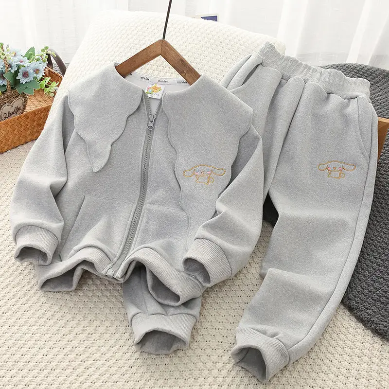Anime Sanrio Cinnamoroll Children Long-Sleeved Cotton Suit Spring Autumn New Irregular Butterfly Collar Coat Pants Girls Clothes
Anime Sanrio Cinnamoroll Children Long-Sleeved Cotton Suit Spring Autumn New Irregular Butterfly Collar Coat Pants Girls Clothes