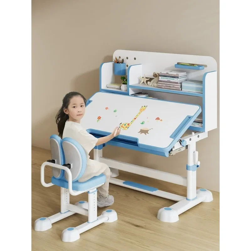 Children study desk Primary school students' household simple students' desks and chairs can be lifted to write
Children study desk Primary school students' household simple students' desks and chairs can be lifted to write