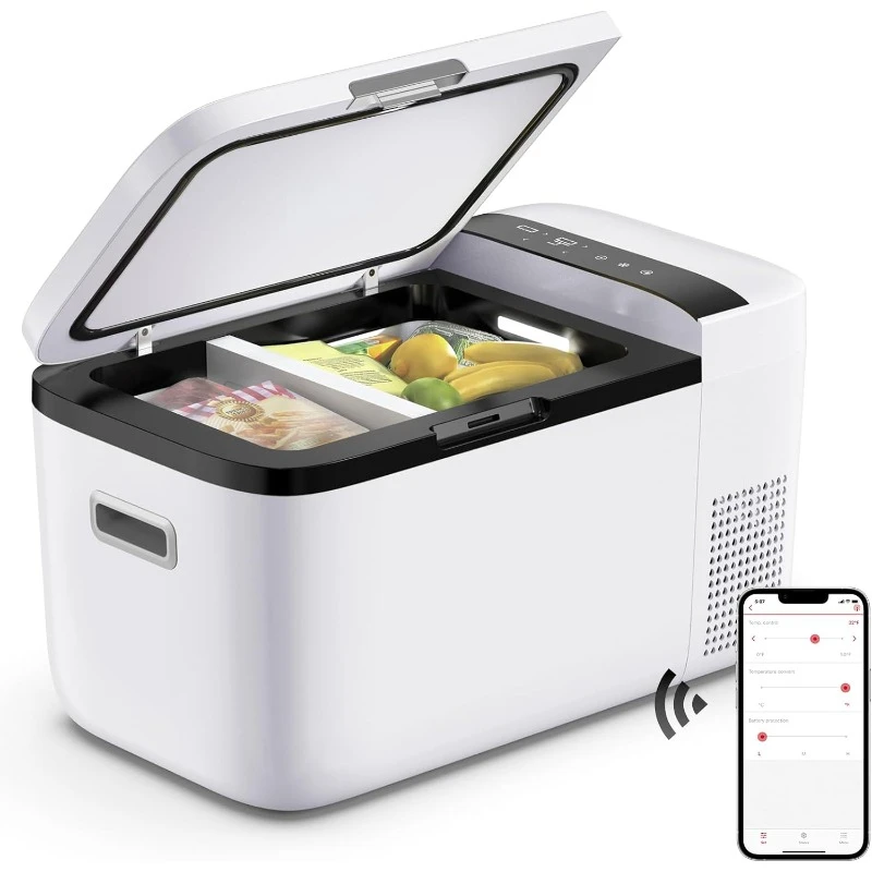 GO20 Dual Zone Portable Refrigerator, Separate Control, 21 Quart/20 Liter, DC & AC, 0℉ to 50℉, with Secop Compressor
GO20 Dual Zone Portable Refrigerator, Separate Control, 21 Quart/20 Liter, DC & AC, 0℉ to 50℉, with Secop Compressor