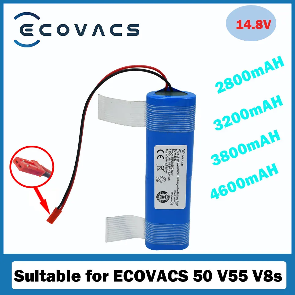 ECOVACS 14.8V 2600Mah 3200MahECOVACS Batterij Voor Ilife V50 V55 V8s V3s Pro V8s X750 robot Stofzuiger Batterij 14.4V
ECOVACS 14.8V 2600Mah 3200MahECOVACS Batterij Voor Ilife V50 V55 V8s V3s Pro V8s X750 robot Stofzuiger Batterij 14.4V