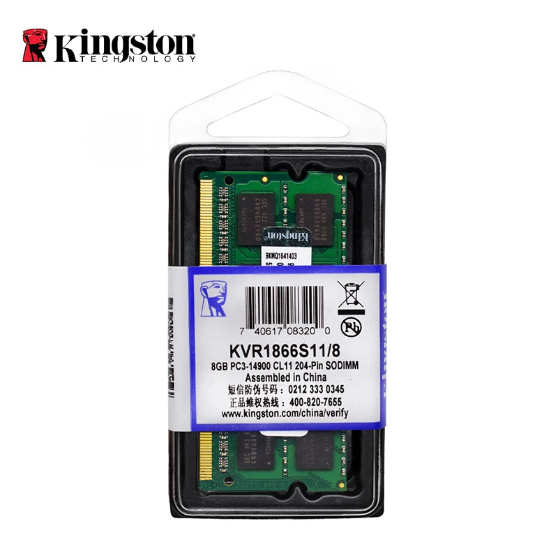 

Kingston Laptop Ram DDR3L DDR3 8GB 4GB 1066Mhz 1333Mhz 1600Mhz 1866Mhz SO-DIMM PC3-8500 10600 12800 Notebook DDR3 Dual Channel