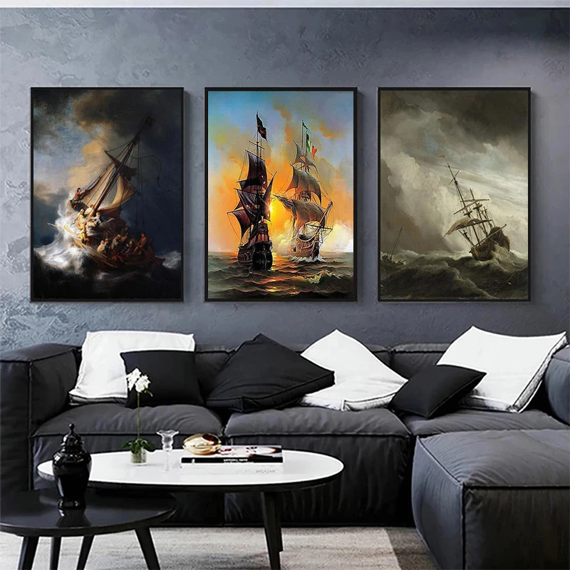 Famous By Rembrandt Van Rijn The Storm Sea of Galilee Dutch Golden Print Art Canvas Poster For Living Room Decor Home Wall Pictu
Famous By Rembrandt Van Rijn The Storm Sea of Galilee Dutch Golden Print Art Canvas Poster For Living Room Decor Home Wall Pictu