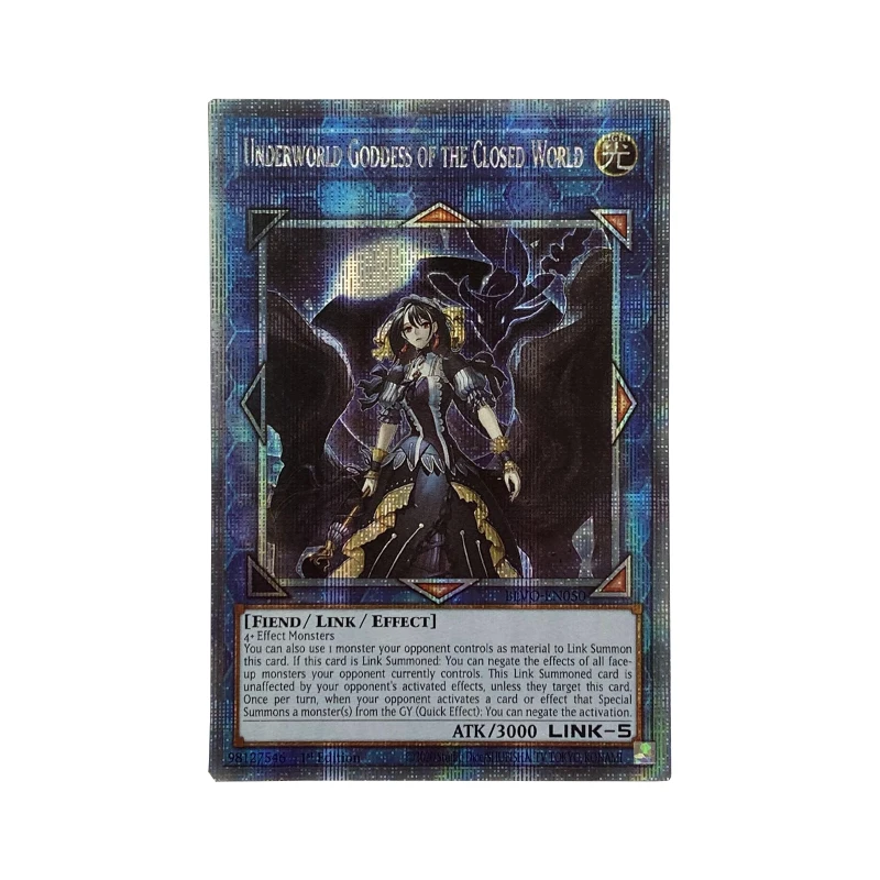 

ORICA YUGIOH DIY Proxy Cards Underworld Goddess of the Closed World Non-Original Extra TCG Children's Gift English Collection