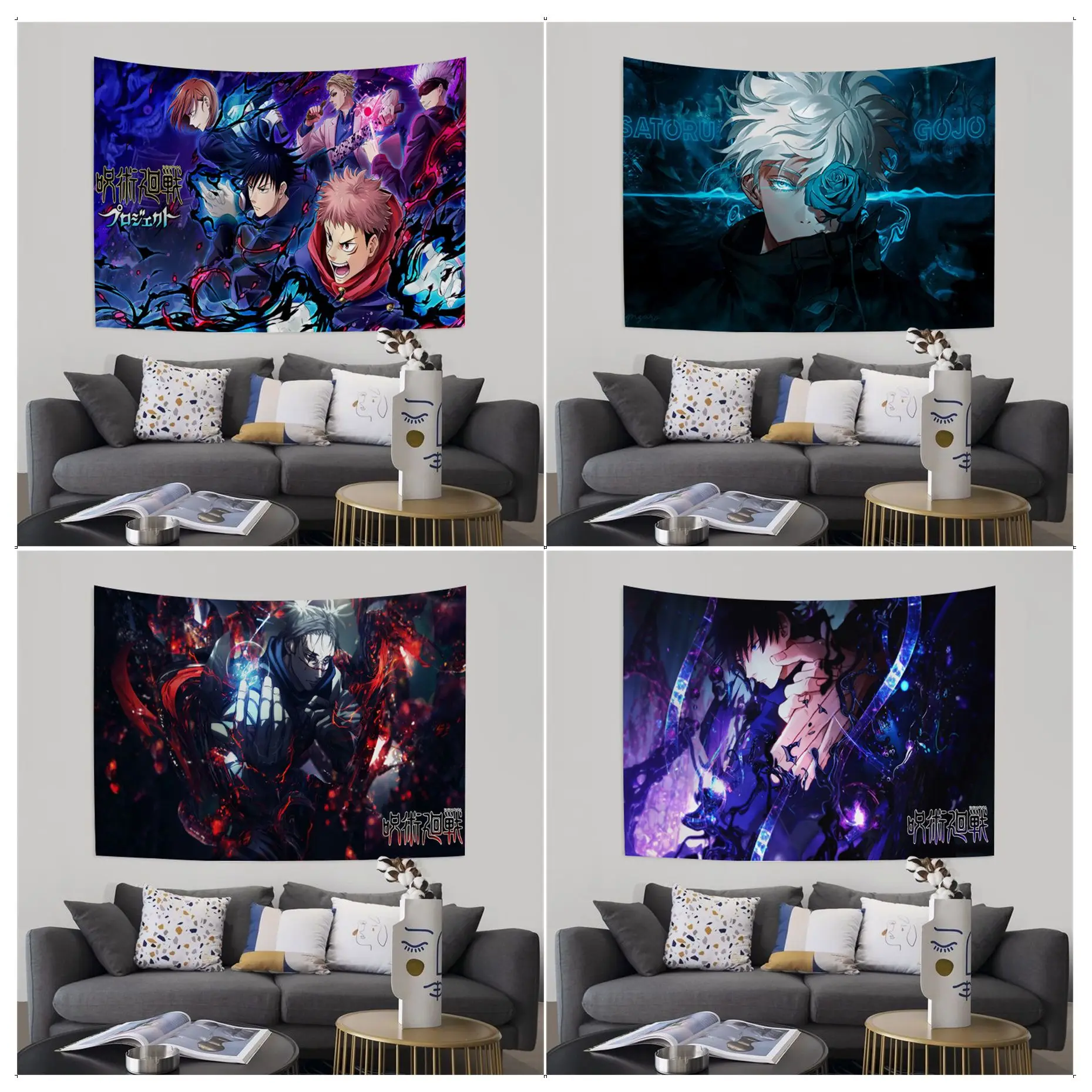 Jujutsu Kaisen Tapestry Colorful Tapestry Wall Hanging Bohemian Wall Tapestries Mandala Wall Art Decor
Jujutsu Kaisen Tapestry Colorful Tapestry Wall Hanging Bohemian Wall Tapestries Mandala Wall Art Decor