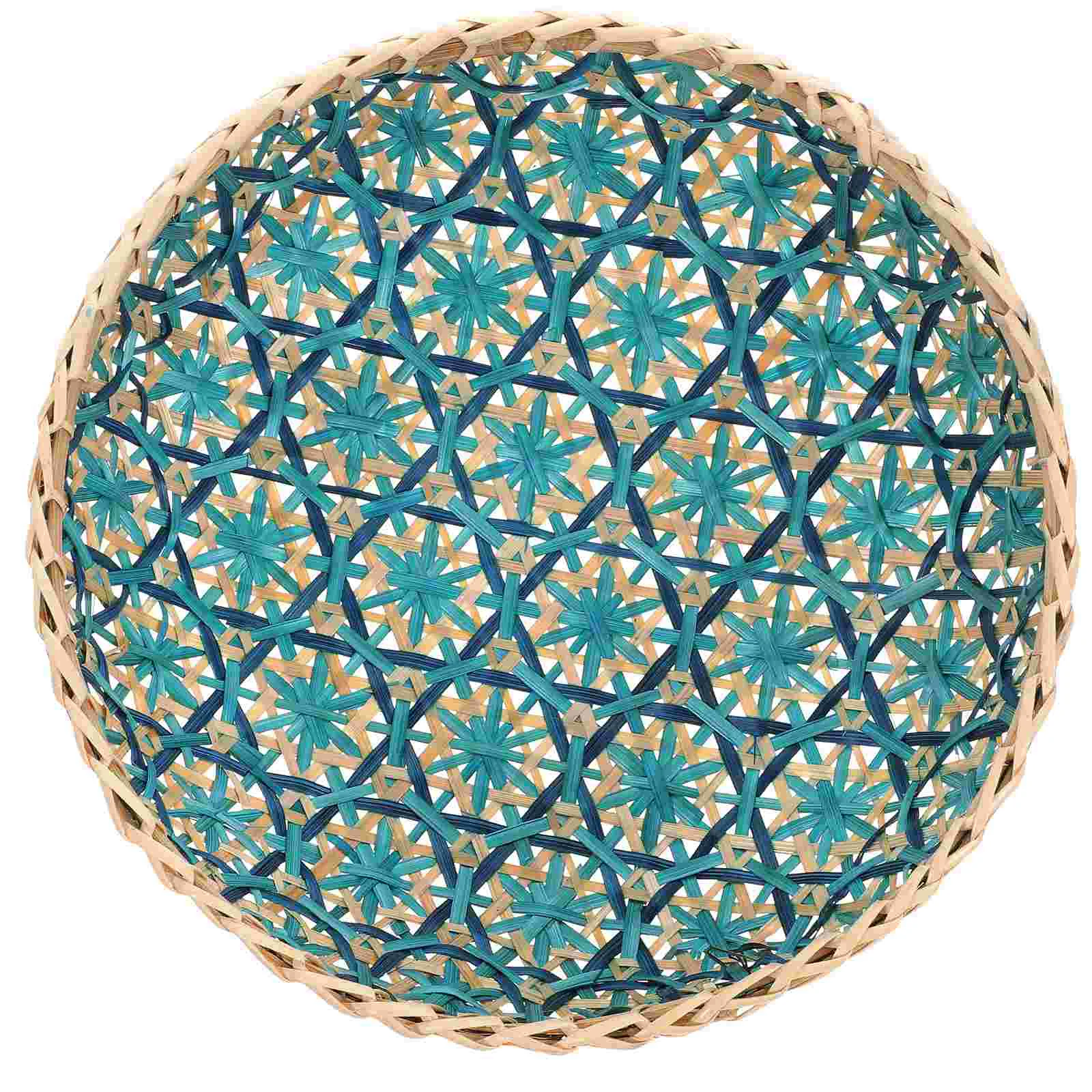 Bread Basket Tray Fruit Bamboo Woven Indoor Plate Decor Vegetable Storage Blue Home
Bread Basket Tray Fruit Bamboo Woven Indoor Plate Decor Vegetable Storage Blue Home