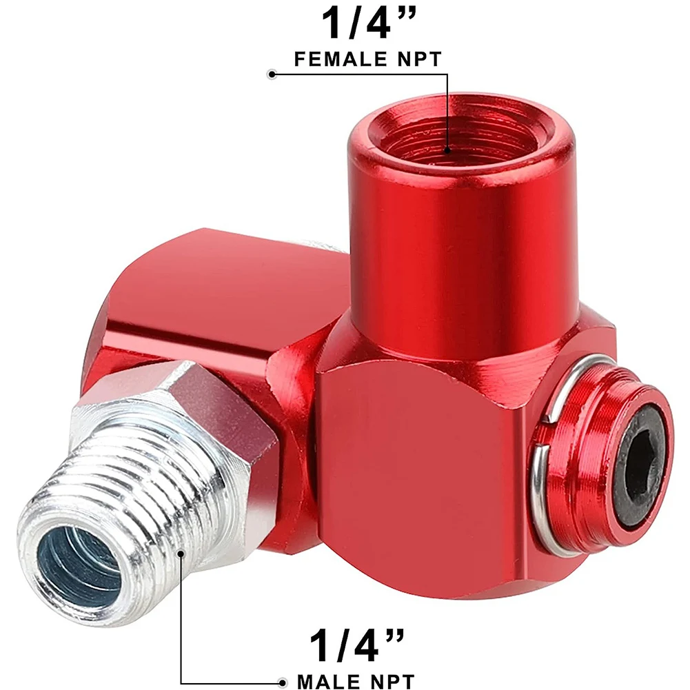 2pcs 1/4" Universal 360 Swivel Air Hose Connector Adapter Flow Aluminum Tool Universal Air Tools Pneumatic Parts
2pcs 1/4" Universal 360 Swivel Air Hose Connector Adapter Flow Aluminum Tool Universal Air Tools Pneumatic Parts