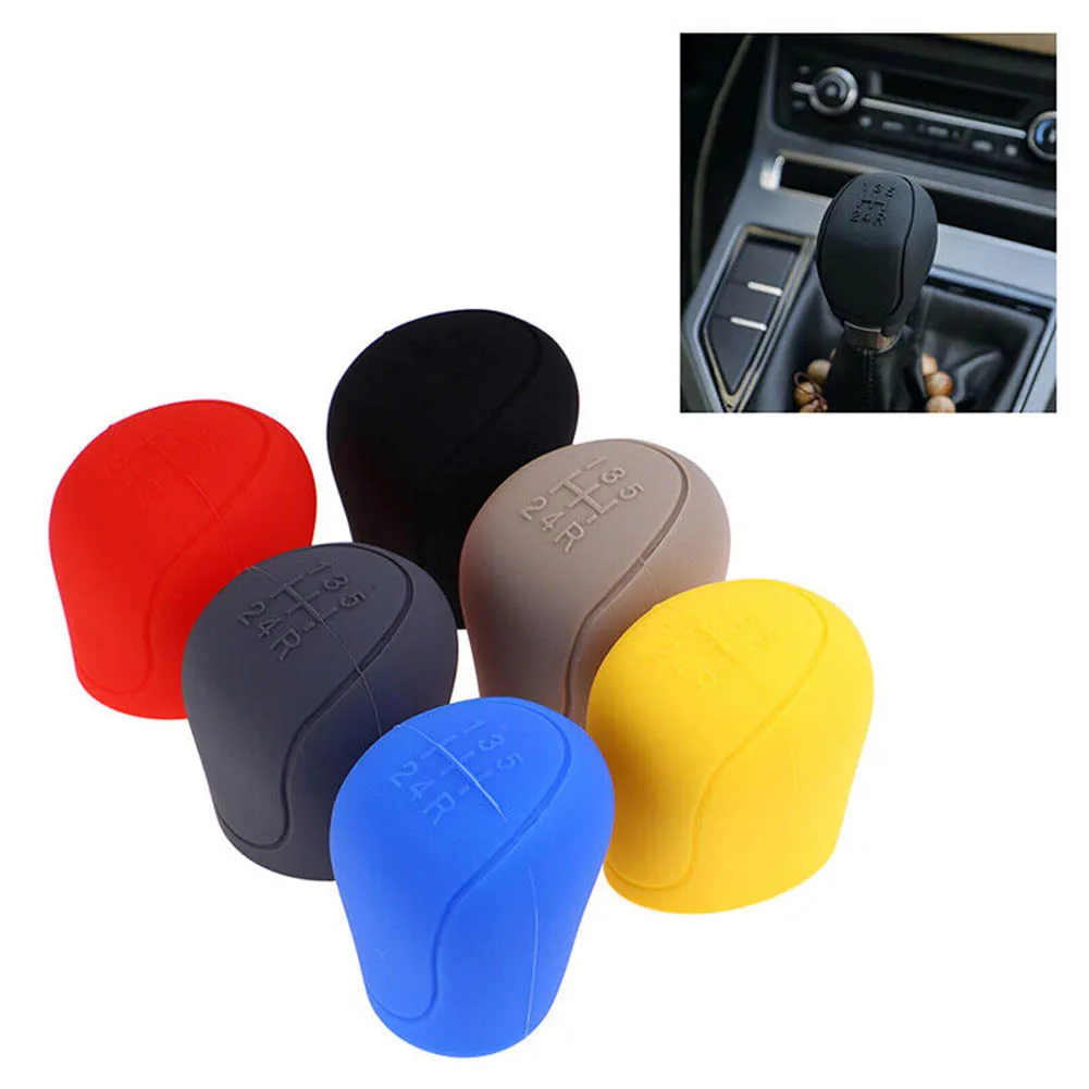 1pc Car Manual 6-Speed Car Silicone Gear Shift Knob Cover 5.9x5.35x3.7cm Universal Various Colors Gear Stick Cover Protector
1pc Car Manual 6-Speed Car Silicone Gear Shift Knob Cover 5.9x5.35x3.7cm Universal Various Colors Gear Stick Cover Protector