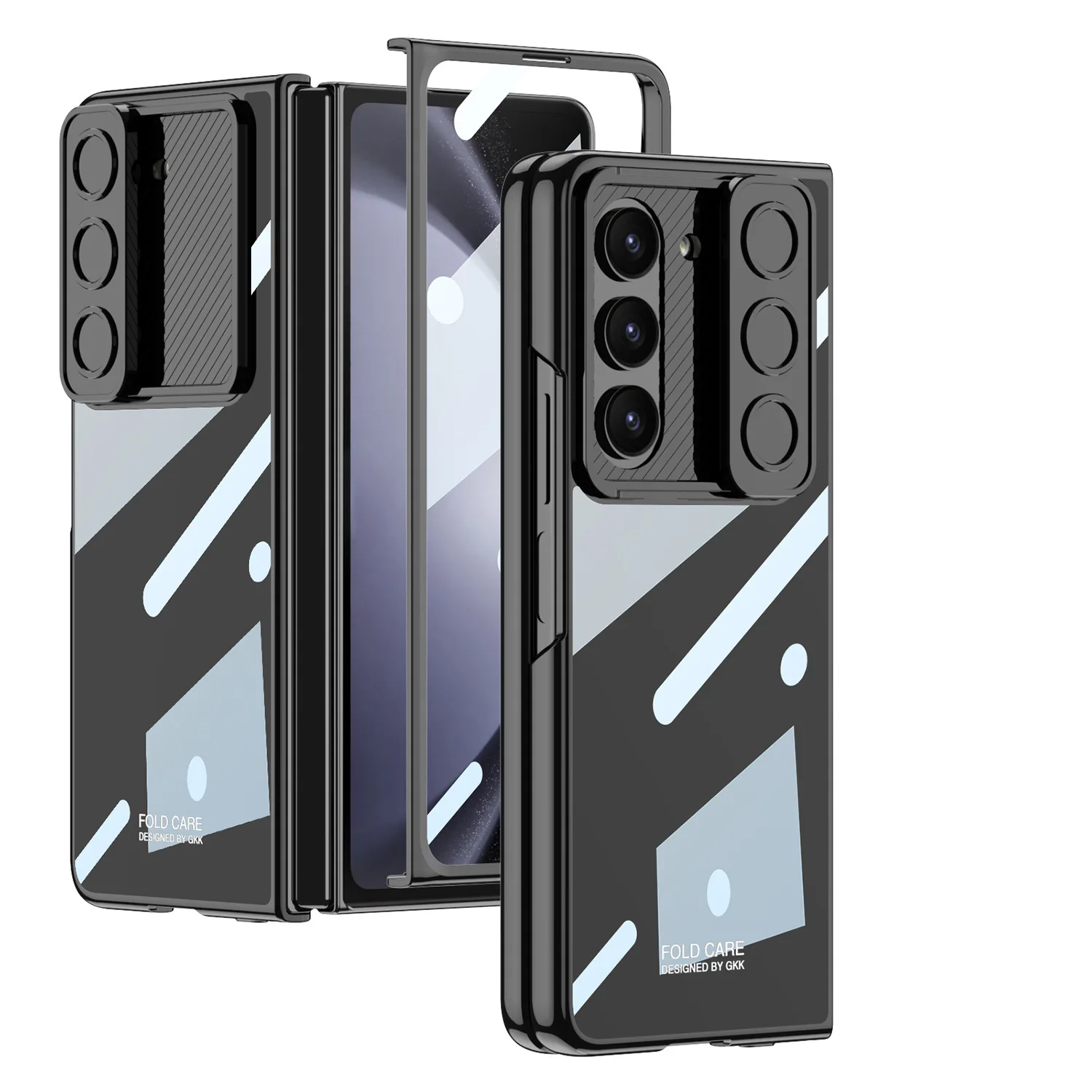 For Samsung Z Fold5 Transparent Electroplated Push Window Lens Shell Film Integrated Folding Screen Anti-drop Protective Shell
For Samsung Z Fold5 Transparent Electroplated Push Window Lens Shell Film Integrated Folding Screen Anti-drop Protective Shell