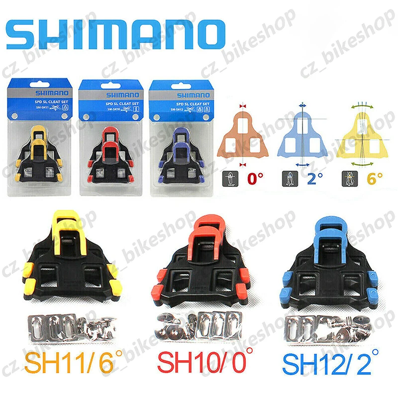 Shimano SM-SH11 Cleats 6 Degree Float for SPD-SL Road Bike Pedal Cleats SH10 SH11 SH12 Bicycle Pedal Cleats for R540 R550 R5700
Shimano SM-SH11 Cleats 6 Degree Float for SPD-SL Road Bike Pedal Cleats SH10 SH11 SH12 Bicycle Pedal Cleats for R540 R550 R5700