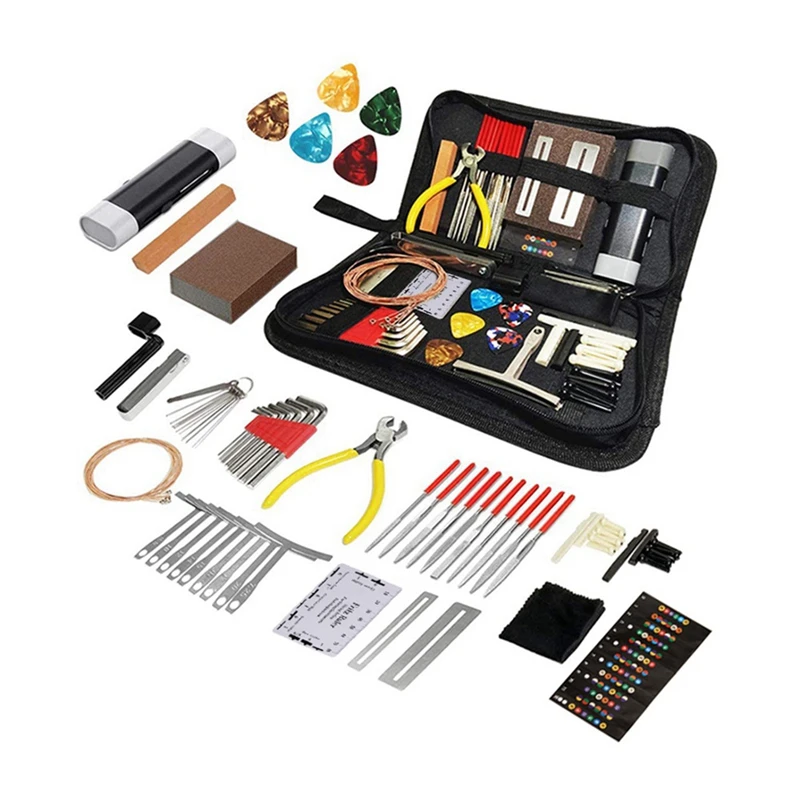 Guitar Repair Kit Component With 72 Parts-Professional Guitar Repair Kit And Accessories-For Electronic Guitars, Ukulele, Banjo
Guitar Repair Kit Component With 72 Parts-Professional Guitar Repair Kit And Accessories-For Electronic Guitars, Ukulele, Banjo