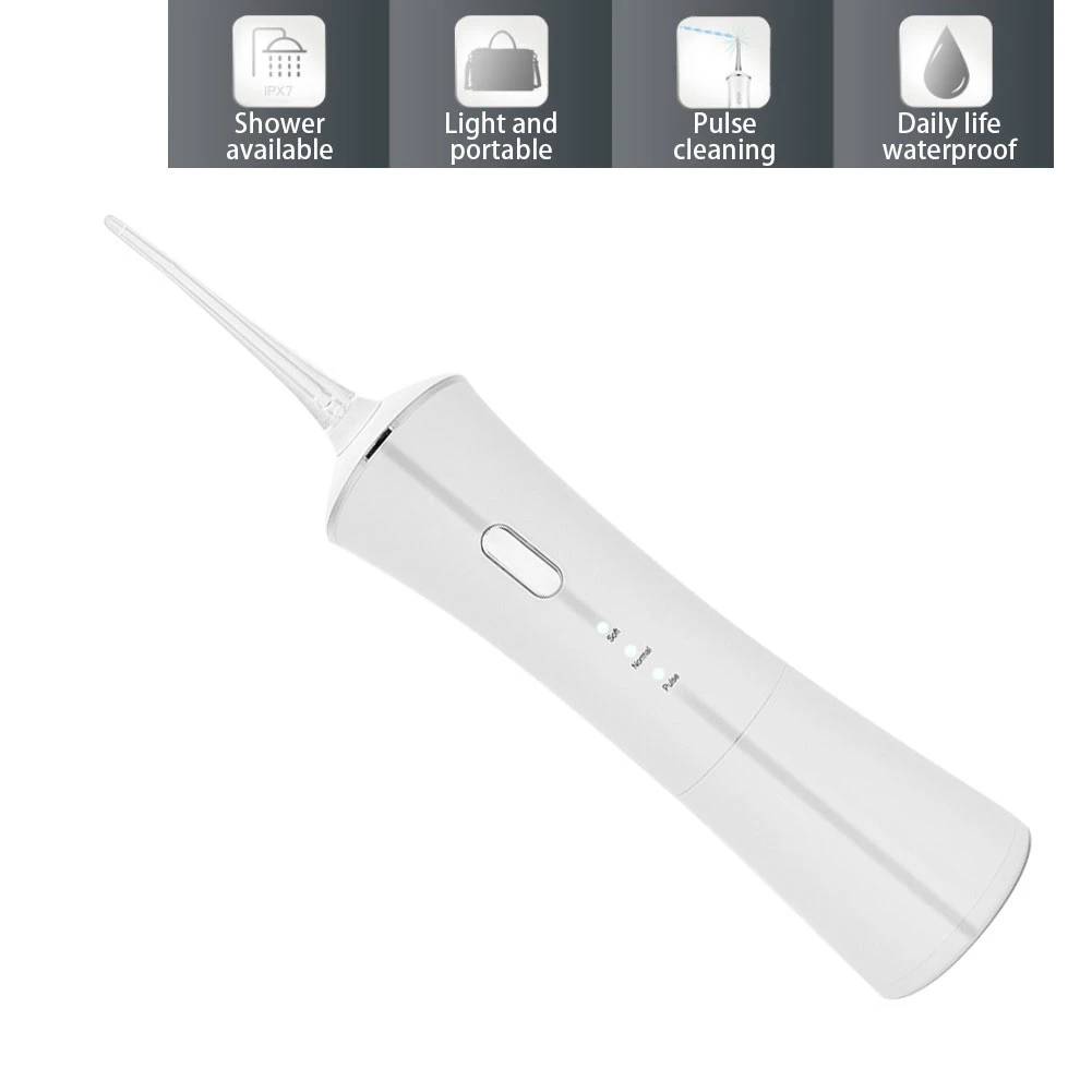 Portable Rechargeable Electric Oral Irrigator Water Flosser Teeth Cleaning Device
Portable Rechargeable Electric Oral Irrigator Water Flosser Teeth Cleaning Device