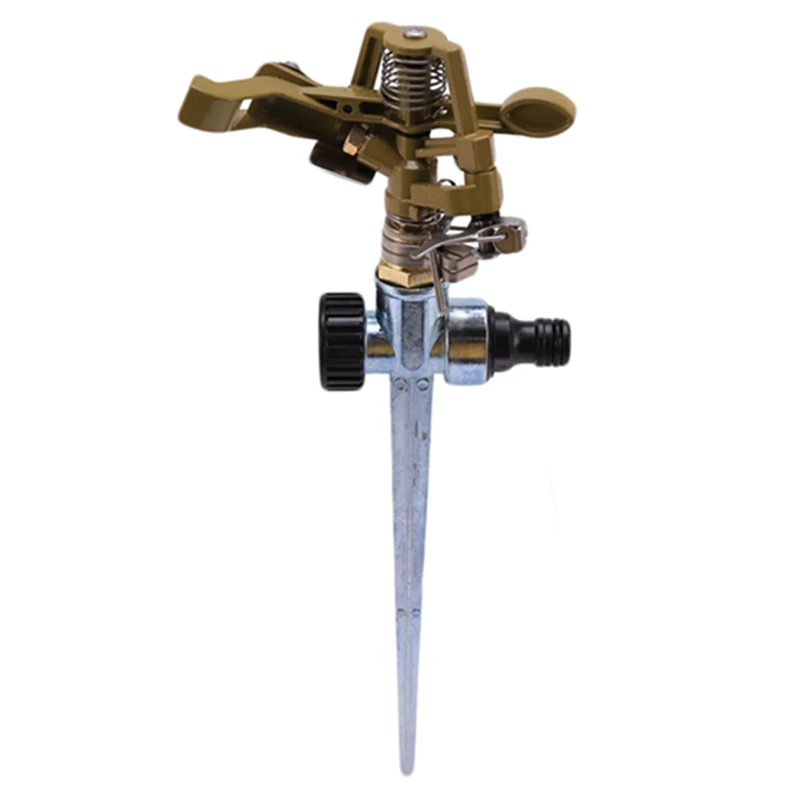 360 Degree Rotary Irrigation Sprayer Sprinkler For Lawn Garden Yard Golf Grass Metal Impulse Spike Hose Water Sprinkler Sprayer
360 Degree Rotary Irrigation Sprayer Sprinkler For Lawn Garden Yard Golf Grass Metal Impulse Spike Hose Water Sprinkler Sprayer