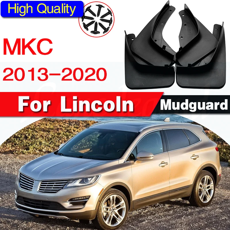 

auto styline For lincoln MKC Mudguardf Fenders Mudflaps Guard Splash Fender Mudguards Mud flap car accessories Front Rear 4 pcs