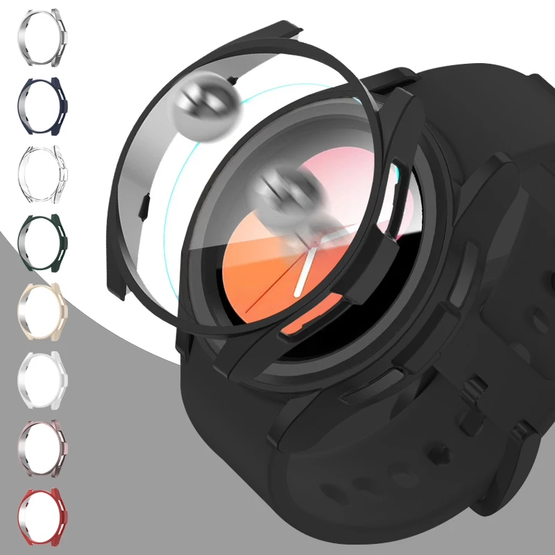 Чехол из закаленного стекла и поликарбоната для Samsung Galaxy Watch 6 44 мм 40 мм, защитный чехол-бампер с полным покрытием для Galaxy Watch 6, классические аксессуары
Чехол из закаленного стекла и поликарбоната для Samsung Galaxy Watch 6 44 мм 40 мм, защитный чехол-бампер с полным покрытием для Galaxy Watch 6, классические аксессуары