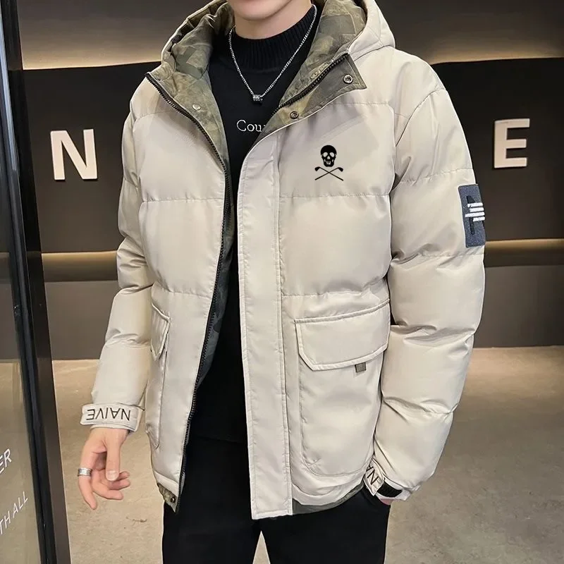 Men's Golf Coat 2023 New Trendy Velvet Thickened Cotton Coat Winter Outdoor Men's Loose Hooded Jacket
Men's Golf Coat 2023 New Trendy Velvet Thickened Cotton Coat Winter Outdoor Men's Loose Hooded Jacket